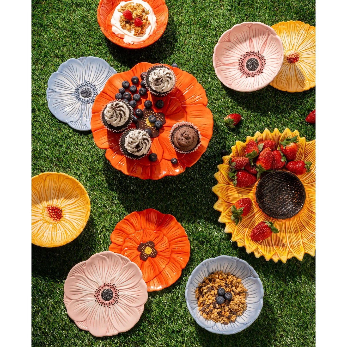 Yellow Daisy Flower Cereal Bowl