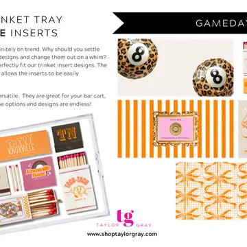 Trinket Tray Inserts - Gameday-"Knoxville"