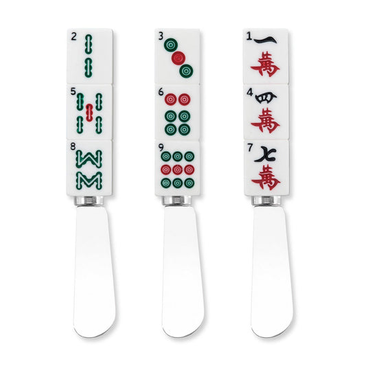 Mahjong Bam Dot Crack Cheese Spreader