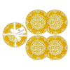 Paloma Yellow Appetizer Plates - S/4