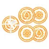 Appetizer Plate Sicily Orange - S/4
