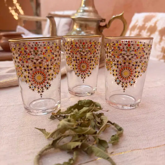 Mosaic Tea Glasses, S/6