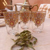 Moroccan Tea Glasses "Mosaic" Design, S/6