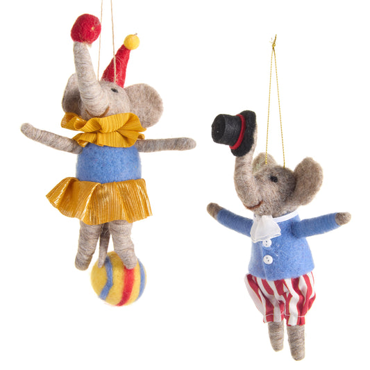 Circus Elephant Ornament
