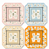 Boxed Acrylic Coaster Set of 4, Bamboo Mahjong