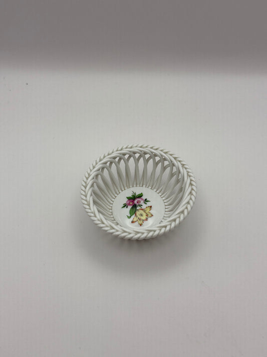 Open Weave Bowl 3.5” Floral 3