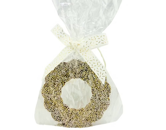 Gold Christmas Chocolate Wreath
