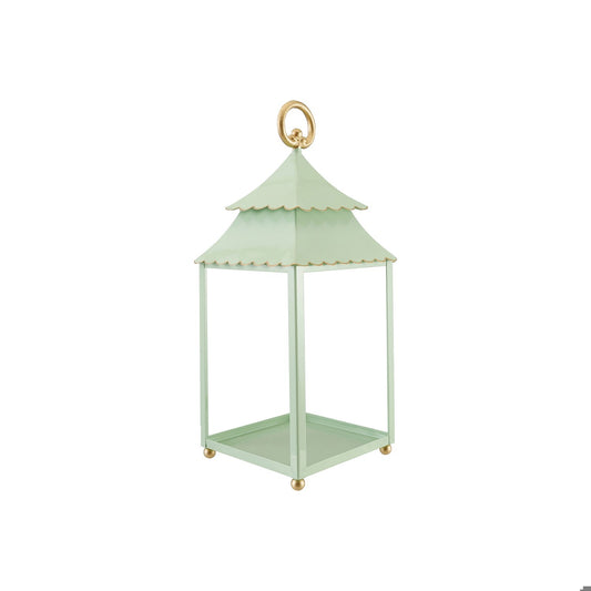 Metal Scalloped Lantern, Mint