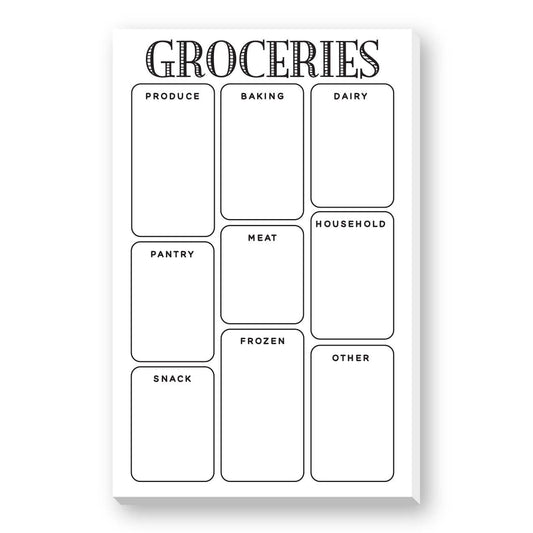 GROCERY LIST FILL IN LARGE NOTEPAD