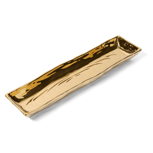 Gold Bark Cracker Tray, 14"