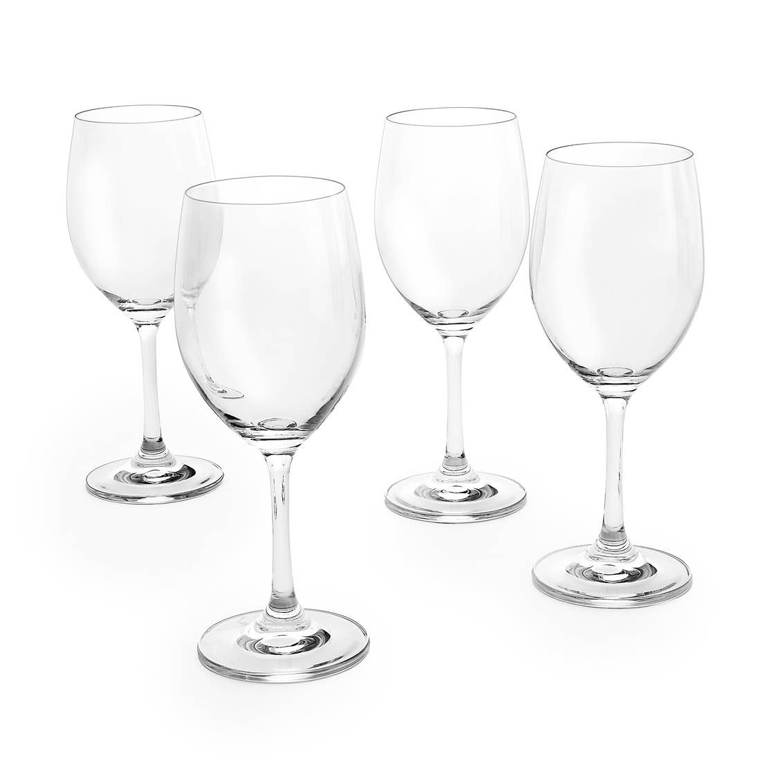 Set of Four Veneto White Wine Glasses: Ballet Pink