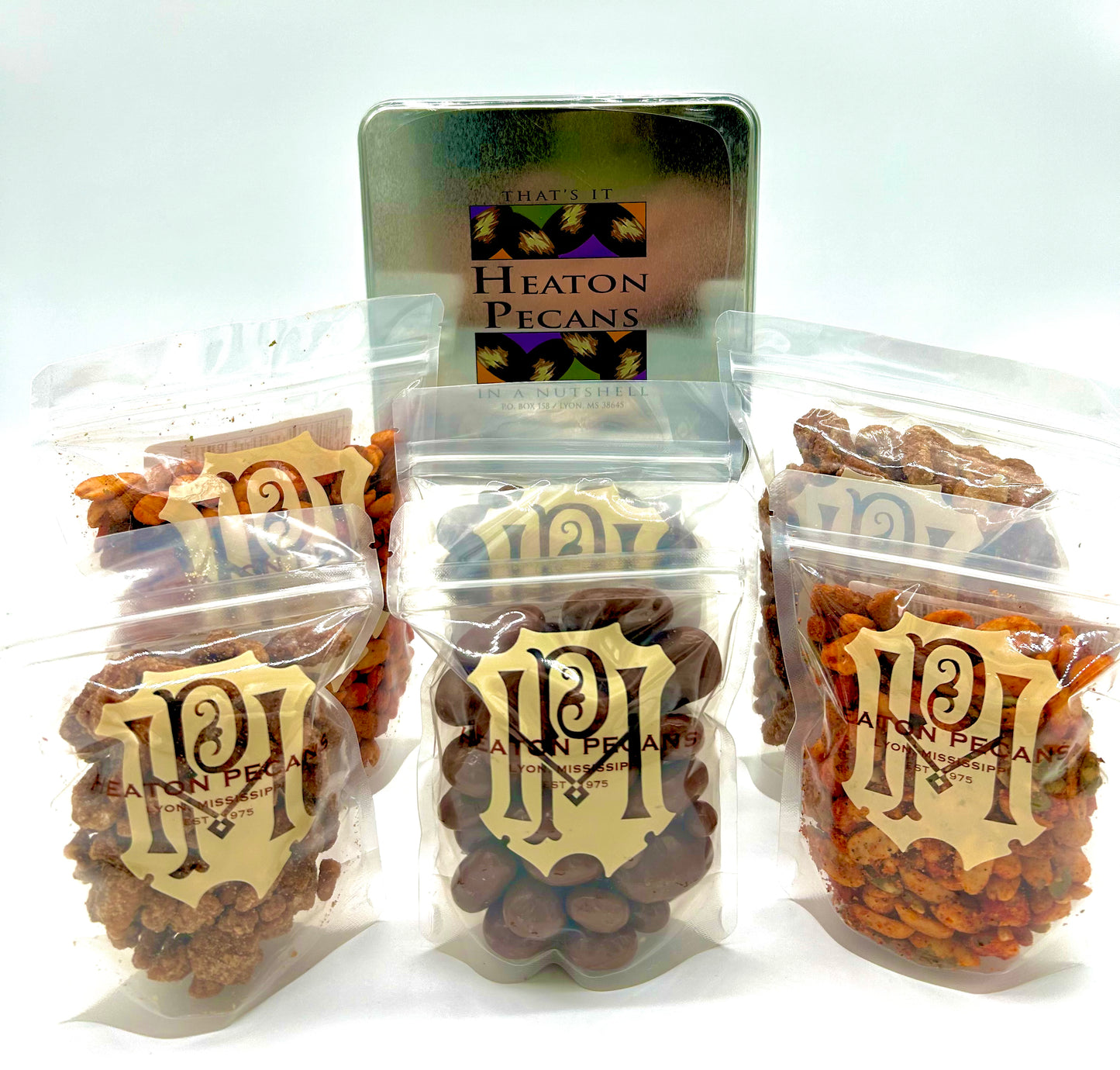 Heaton Pecans-Chocolate Covered- .30/.50 lb Bags