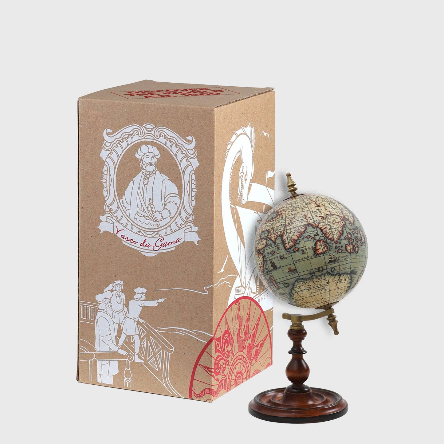 GLOBUS TERRARUM 1666 - Vintage Style Globe