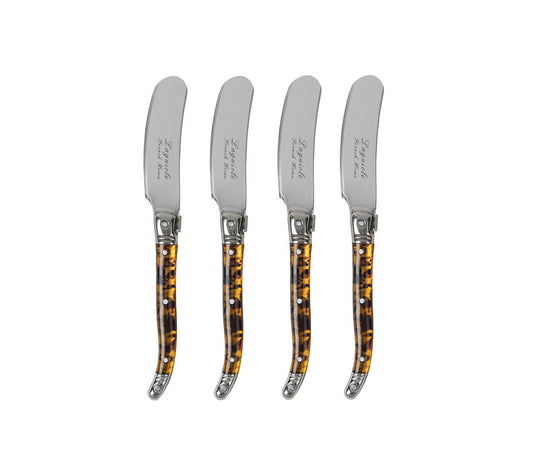 Laguiole 4-Pc Tortoise Shell Spreader Set