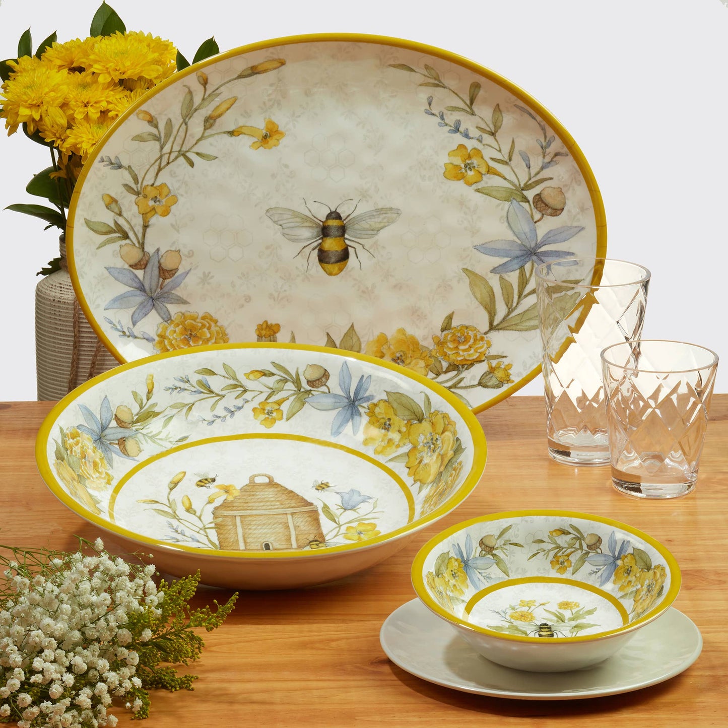 Bee Sweet Oval Platter