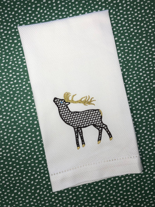 Stag Huck Towel