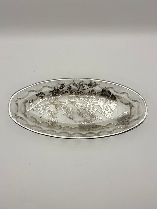 Sterling Overlay 10β Oval Tray