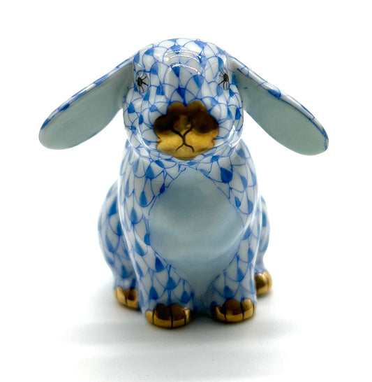 Lop Ear Bunny Sitting Blue