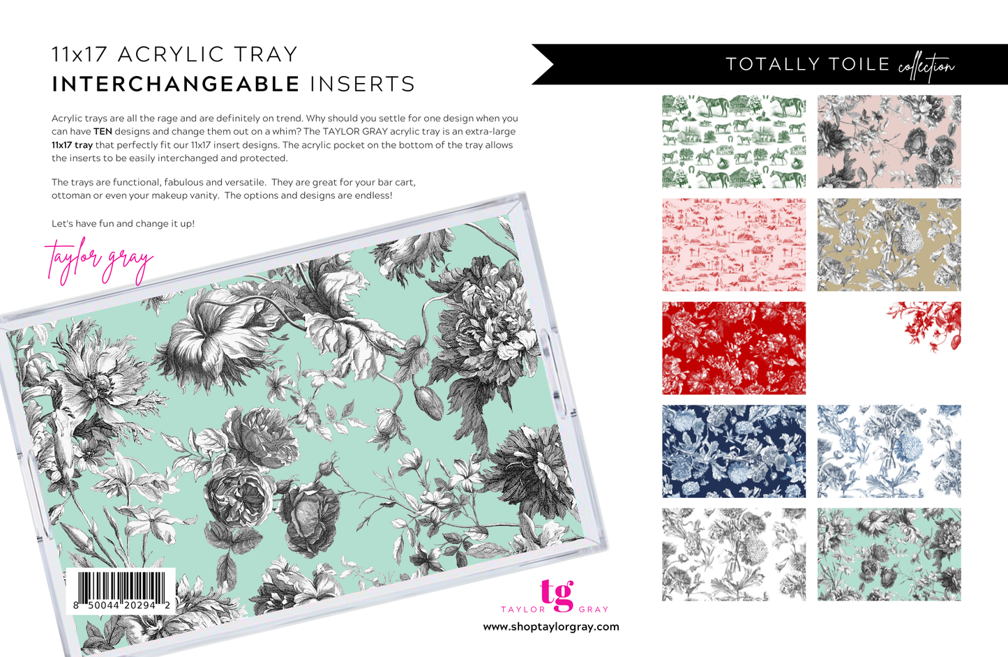 TOTALLY TOILE Inserts 11x17