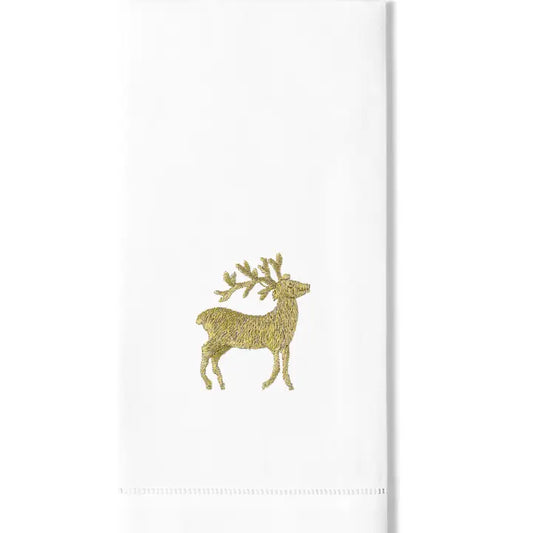 Reindeer Gold Hand Towel