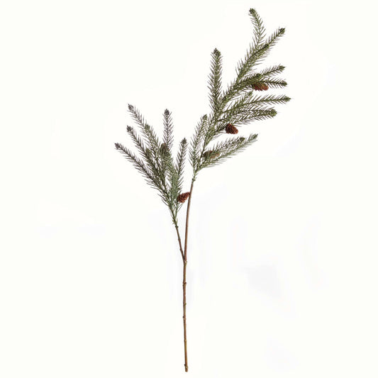 Pine & Pinecone Branch 35" - Green & Brown