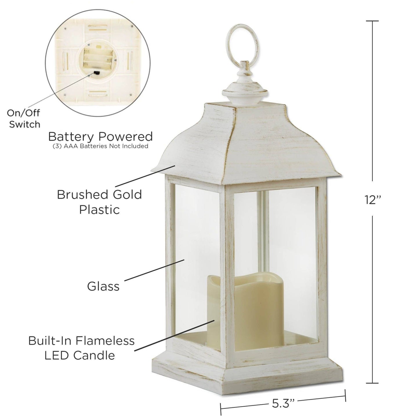 Manchester White Lantern