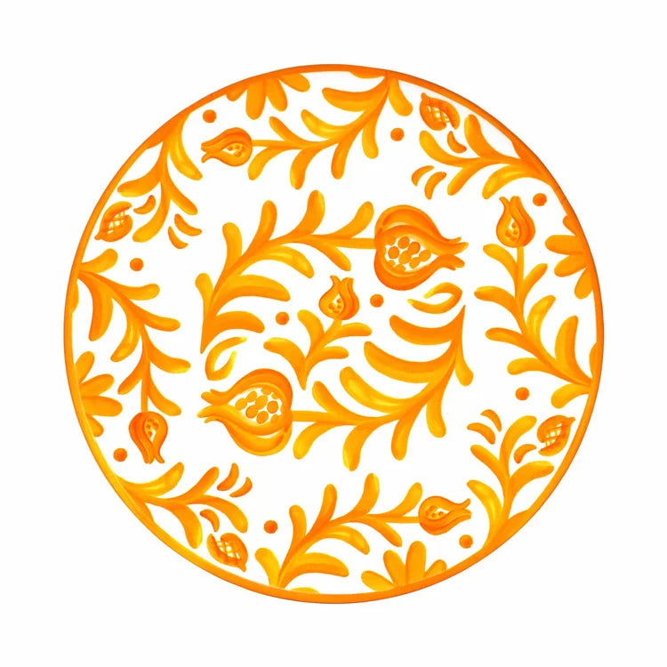 Sicily Orange Dinner Plate - S/4