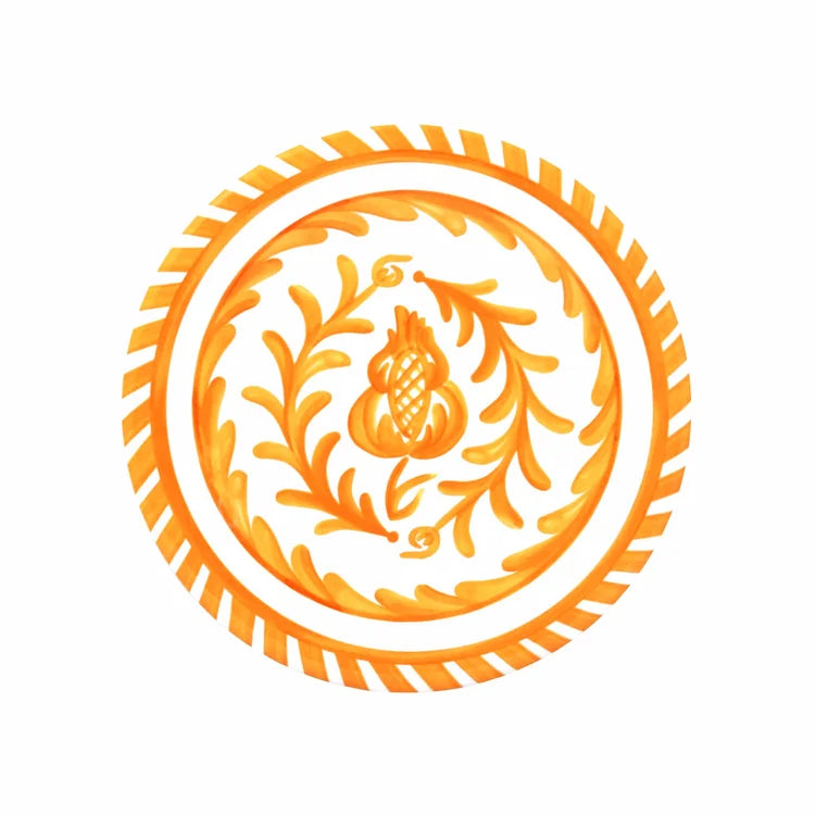 Sicily Orange Salad Plate - S/4