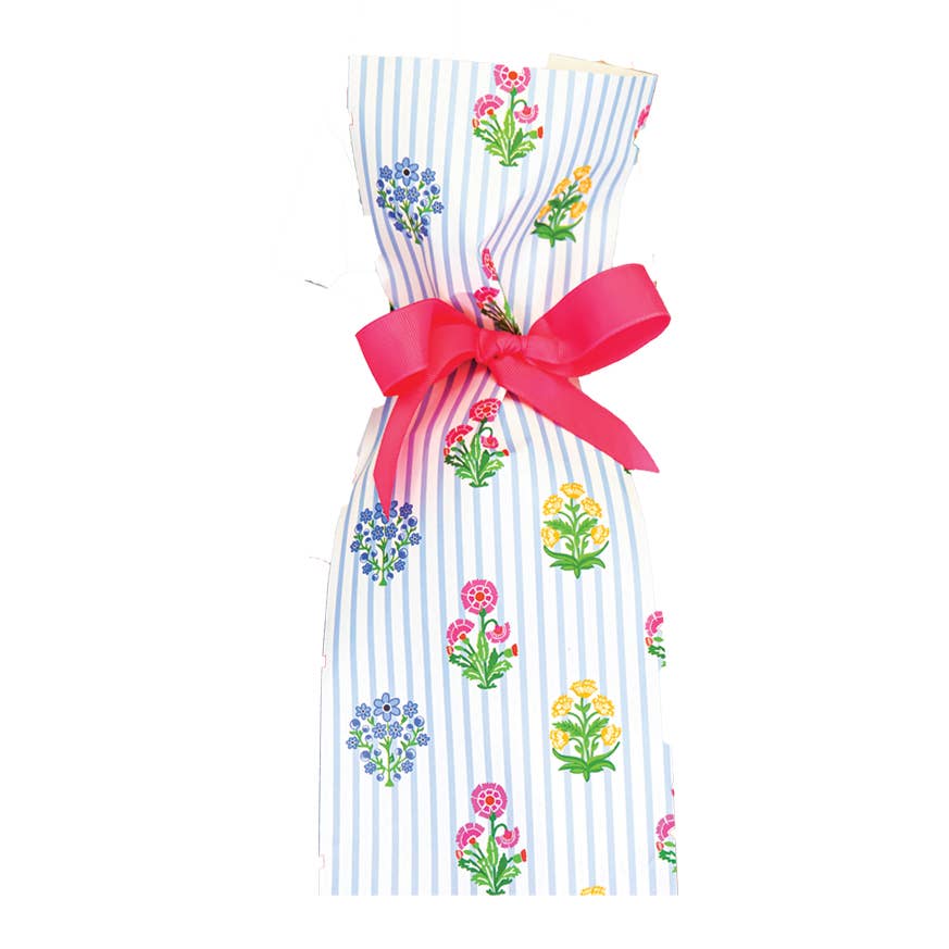 Paper Wine Bags | Coco Block Print