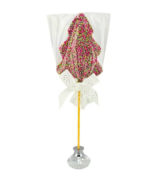 Green/Pink Chocolate Tree Pop