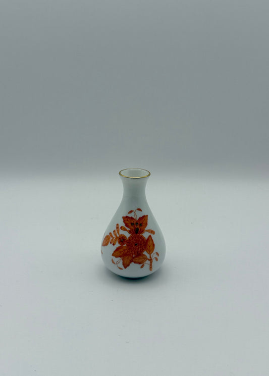 Rust Chinese Bouquet Mini Vase