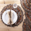 Pheasant Park Decorative Feather Placemat 16"