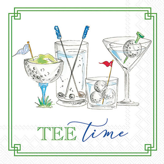 Paper Cocktail Napkin 20 Ct Golf Drinks