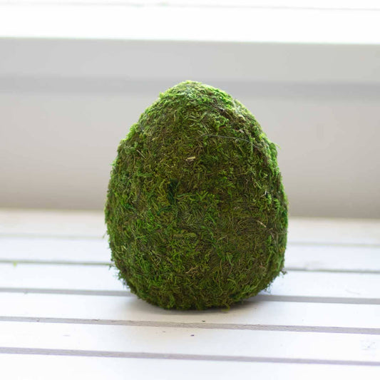 Moss Egg Decor Green 6.5"