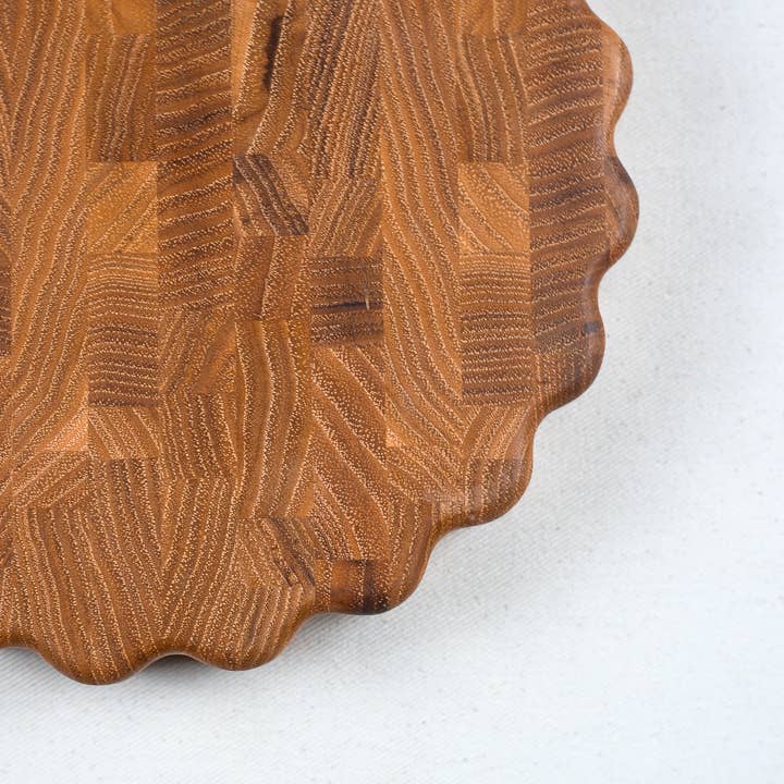 Large Mari Wavy Edge Butcher Block