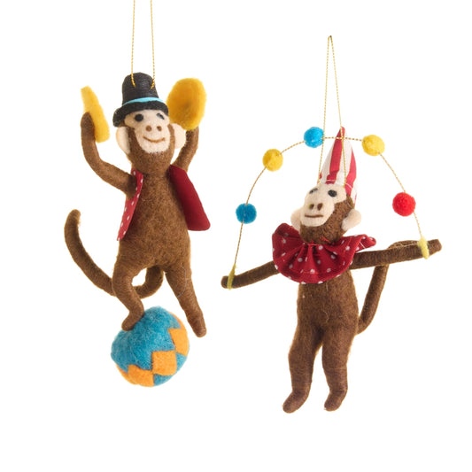 Circus Monkey Ornament