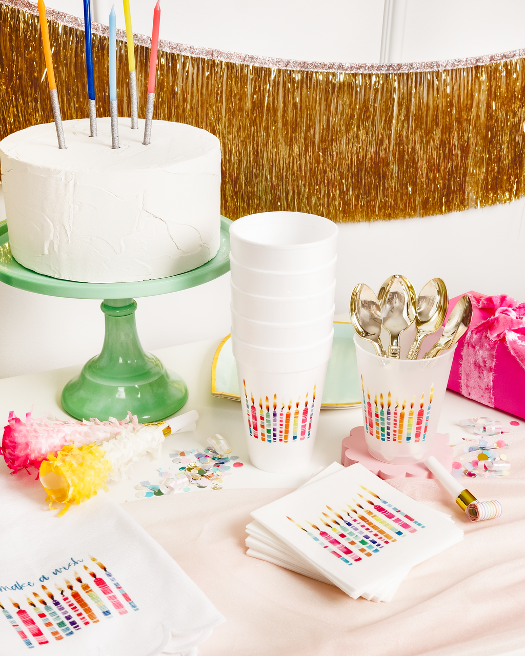 Make a Wish Birthday Shatterproof Frost Flex | Set Of 6