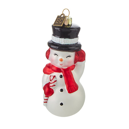 Snowman Blow Mold Ornament