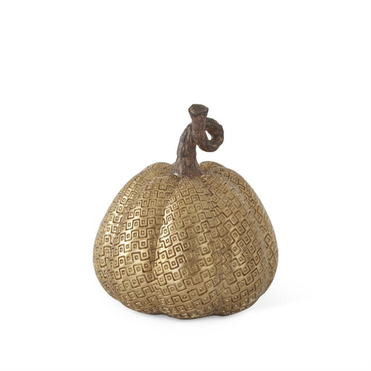 Gold Maze Embossed Pumpkin