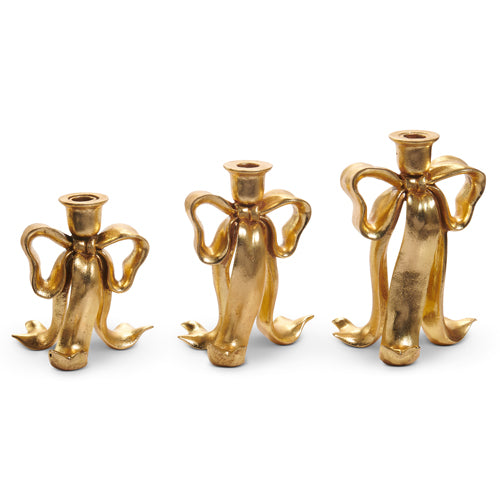 Bow Candlesticks - 3 Sizes