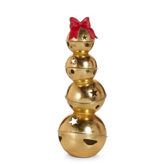21.25" Gold Bells w/ Red Bow