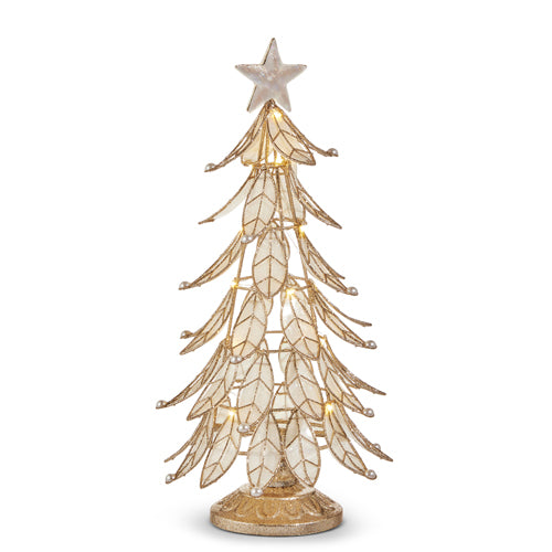 Lighted Capiz Tree - LED - 15.5" H