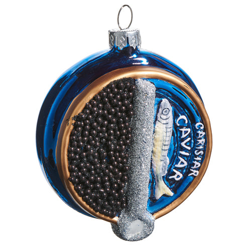 Caviar Tin Christmas Ornament - 3.5"
