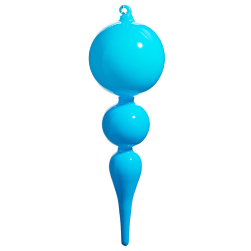 Bright Blue Finial Ornament - 10"