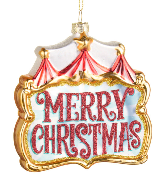 Big Top Merry Christmas Ornament