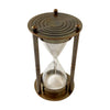 Small Antiqued Vintage Brass Sand Timer