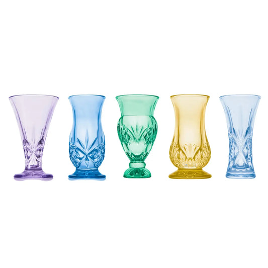 Colored Crystal Bud Vase