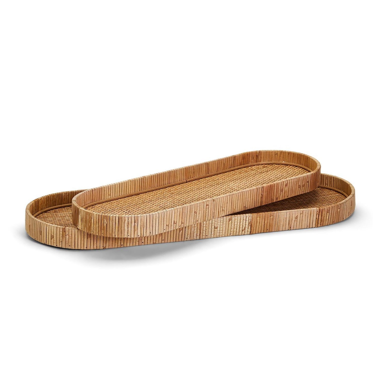 Decorative Rattan Tray Large