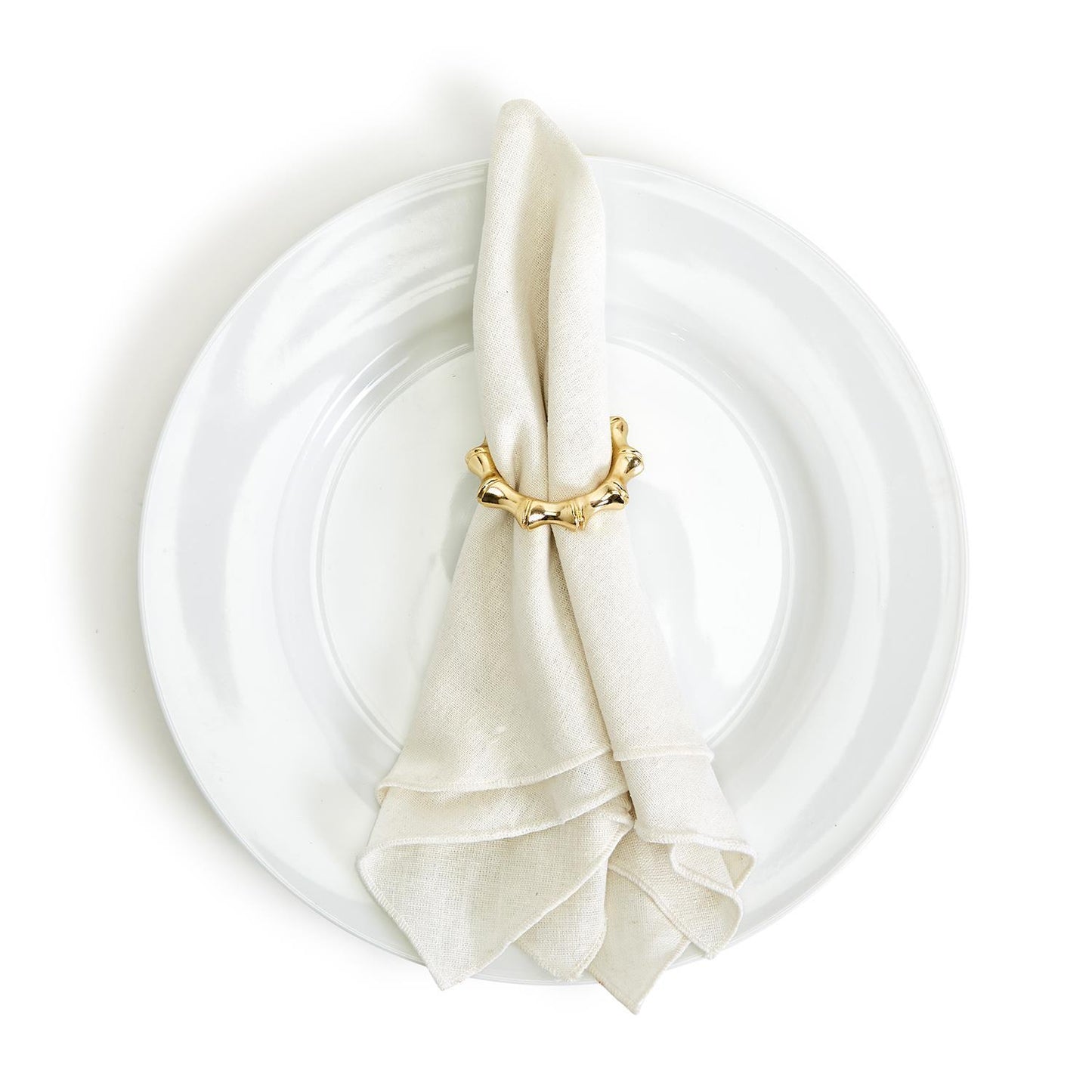 Golden Bamboo Napkin Rings - S/4