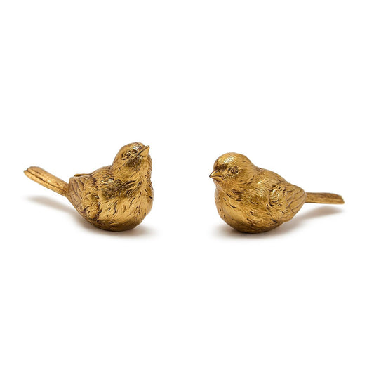Golden Bird Figurines - S/2